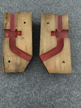 Molde de madera pieza naval