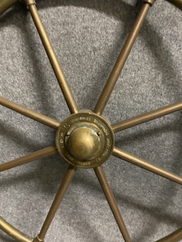 Timón de bronce fabricante Brown bros & Cº Ltd Rosebank Ironworks - Image 4