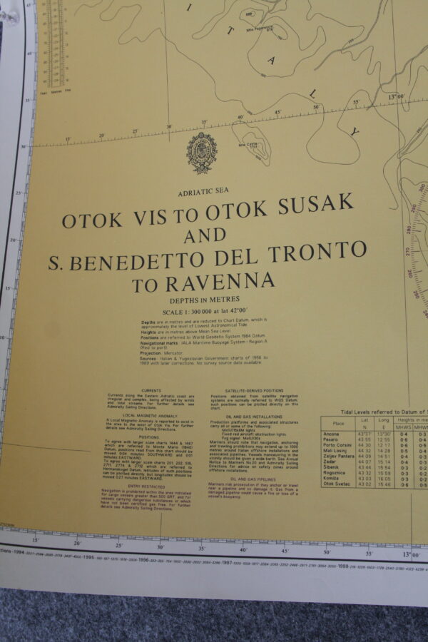 Otok Vis To Otok Susak and S. Benedetto del Tronto to Ravenna. nº220 - Image 2