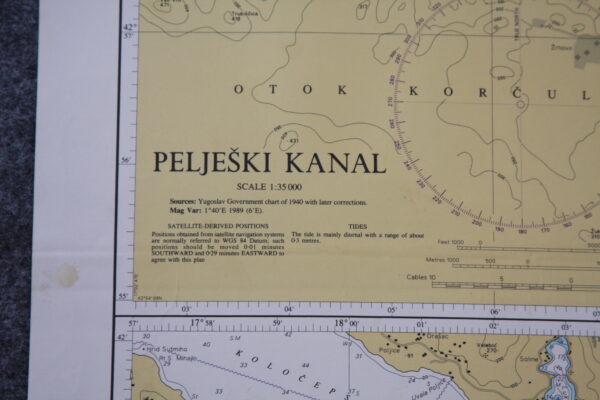 Bar, Dubrovnik and Approaches and Peljeski Kanal.  Croatia and Yugoslavia. nº683 - Image 2