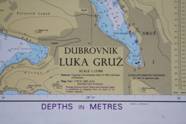 Bar, Dubrovnik and Approaches and Peljeski Kanal.  Croatia and Yugoslavia. nº683 - Image 5