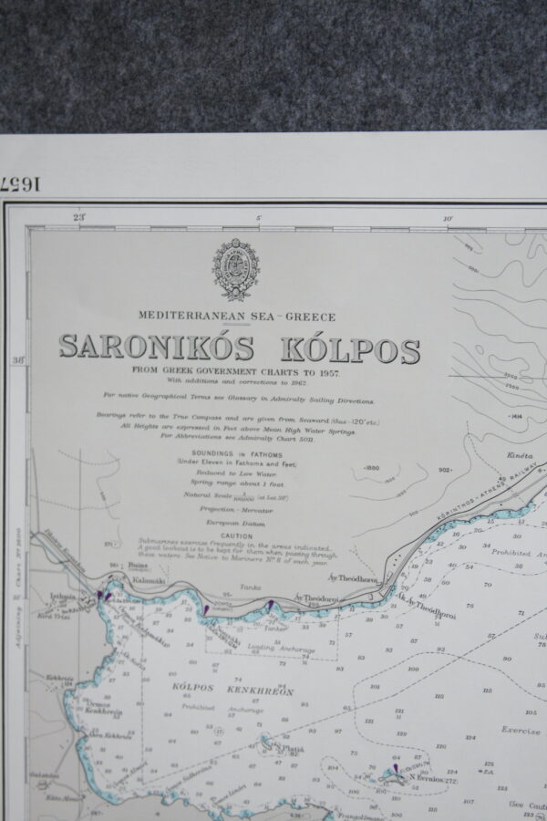 Saronikos kolpos Poros Aiyina. Greece East coast. nº 1657 - Image 2