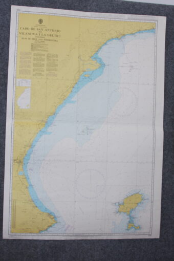 Cabo San Antonio to Vilanova i la Geltru including Islas de Ibiza y Formentera. nº 1701
