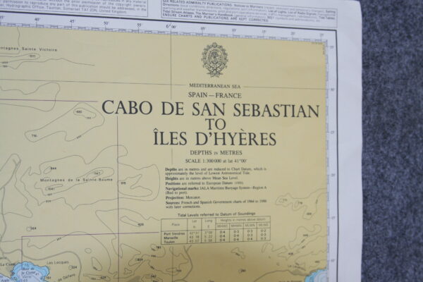 Cabo San Sebastian to Iles D´hyeres. Mediterranean Sea. Spain - France. nº1705 - Image 2