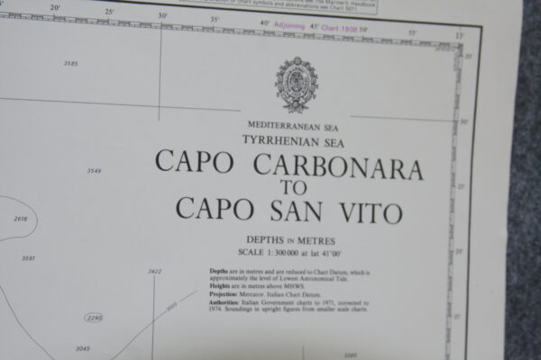 Capo Carbonara to Capo San Vito. tyrrhenian sea. nº1983 - Image 2