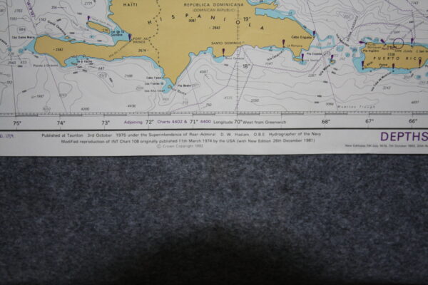 Southeast coast of North America including The Bahamas and Greater Antilles. North Atlantic Ocean. nº 4403 - Image 3