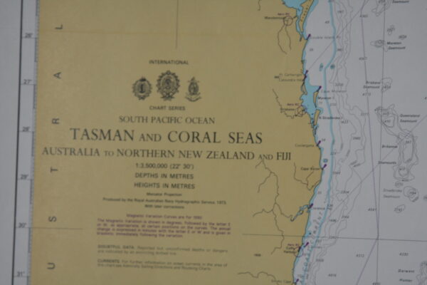 Tasman and Coral Seas - Australia to Northern New Zealand and Fiji. South pacific Ocean . nº4602 - Image 2