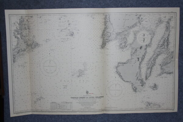 Tagolo Point to Cuyo Islands, including Sebu, Negros and Ports of Pandy and Palawan. Philippine Islands. nº3809