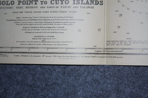 Tagolo Point to Cuyo Islands, including Sebu, Negros and Ports of Pandy and Palawan. Philippine Islands. nº3809 - Image 3