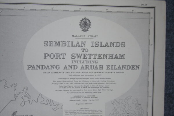 Sembilan Islands to Port Swettenham including Pandang and Aruah Eilanden. Malacca Strait. nº 3945 - Image 2