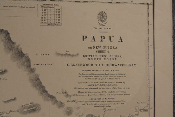 Cape Blackwood to Freshwater Bay (sheet 4). Papua or New Guinea. British New Guinea south coast. Pacific Ocean. nº2120 - Image 2