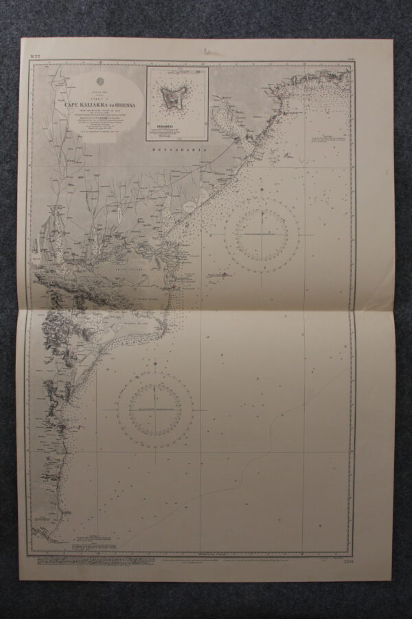 Cape kaliakra to Odessa. Black Sea (sheet II).nº 2231