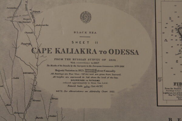 Cape kaliakra to Odessa. Black Sea (sheet II).nº 2231 - Image 2