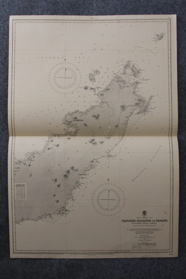 Tansong Panango to Panang  including Banka Strait. Celebes -North East coast . nº 940