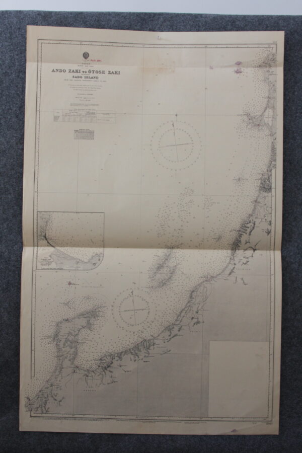 Ando Zaki to Otose Zaki including Sado Island . Japan - Honshu West coast. nº 3003