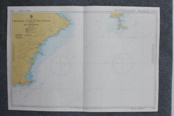 Cartagena to Cabo San Antonio including Isla  Formentera. Spain . South East coast. nº 1700