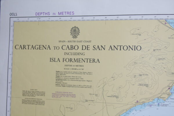 Cartagena to Cabo San Antonio including Isla  Formentera. Spain . South East coast. nº 1700 - Image 2
