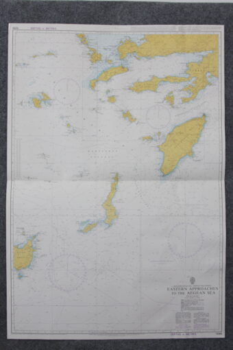 Eastern approaches to The Aegean Sea. Mediterranean Sea. Greece  and Turkey. nº 1099