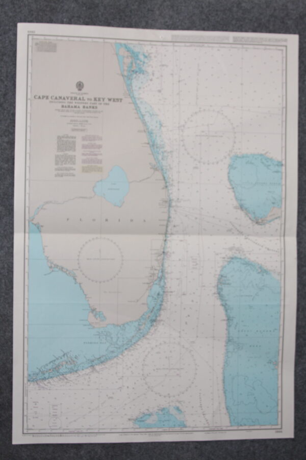 Cape Canaveral to Cape West including The Western part of The Bahama banks. Strait of Florida. nº 2866