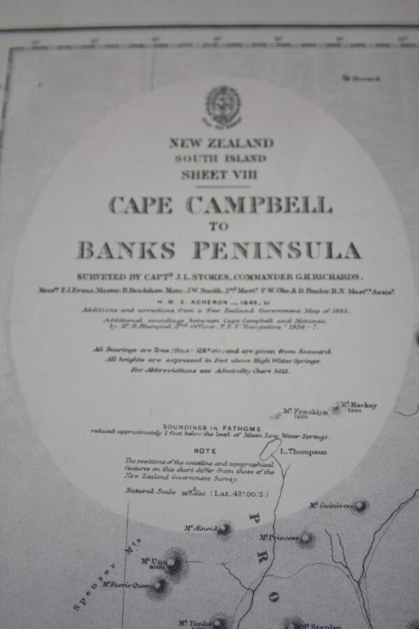 Cape Campbell to Bank Peninsula. New Zealand South island (sheet VIII). nº2529 - Image 2