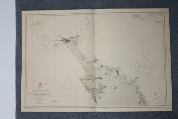 The Northern coast from Hokianga on The West to Tutukaka on The East. New Zealand - North  Island - Sheet I. nº 2525