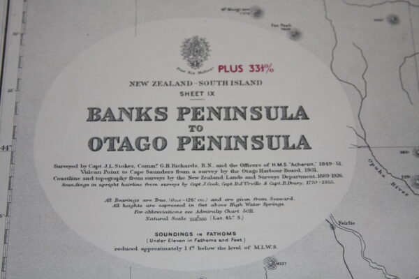 Banks Peninsula to Otago Peninsula. New Zealand - South Island sheet IX. nº 2532 - Image 2