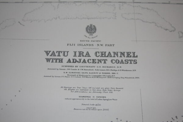 Vatu Ira Channel with adjacents coasts. South Pacific - Fiji Islands N.W. part. nº 379 - Image 2