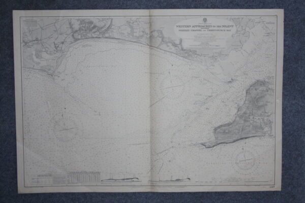 Western approaches to The Solent including Needles Channel and Christchurch Bay. England South coast. nº 2219