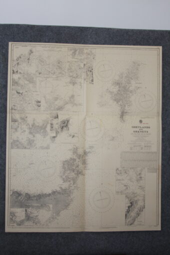 Shetlands and Orkney , with The North coast of Scotland. nº 2397b